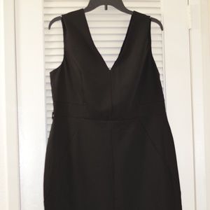 Next Brand - Black V-neck Midi dress with Belt